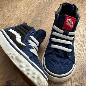 Vans Sk8-Hi Skate Shoe. Size 6.5 Black & blue